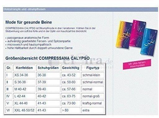 Compressana GmbH COMPRESSANA Calypso 140den Kniestr.Gr.3 silk o.Sp.