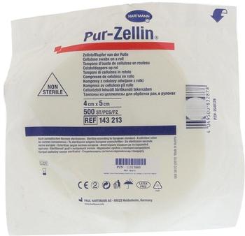 Count Price Company GmbH & Co KG PUR ZELLIN 4x5cm unsteril Rolle zu 500 St.