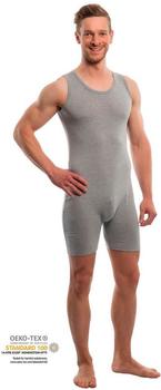 Suprima Pflegebody für Damen und Herren ohne Arm kürzeres Bein grau Gr. XL 1 Stück