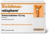 Ratiopharm DICLOFENAC ratiopharm Schmerztabletten 12,5 mg 20 St