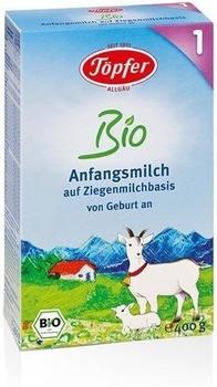 Töpfer Bio-Anfangsmilch 1 auf Ziegenmilchbasis (400g)
