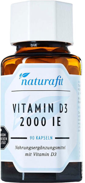 Naturafit Vitamin D3 2000 I.E. Kapseln (90 Stk.)