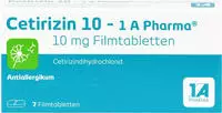 Cetirizin 10 - 1A PHARMA&reg; 7 St
