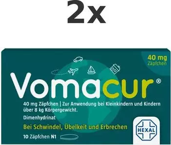Vomacur 40 Suppositorien (10 Stk.)