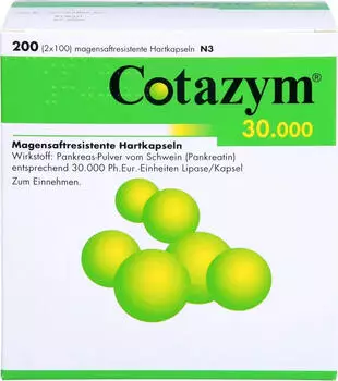 Cotazym 30 000 Pellets Kaps.magensaftresistente (200 Stk.)