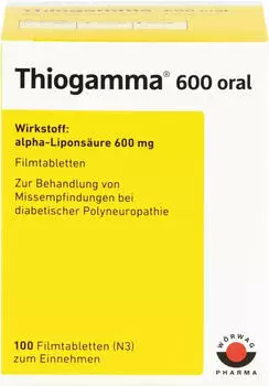 Thiogamma 600 Oral Filmtabletten (100 Stk.)