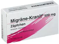 PZN-DE 03438085, HERMES Arzneimittel Migr&auml;ne Kranit 500 mg Z&auml;pfchen...