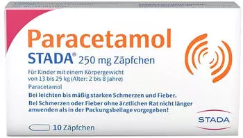 Paracetamol 250 Kleinkinder Suppositorien (10 Stk.)