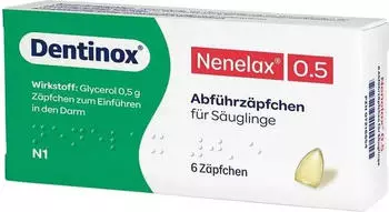 Nene Lax 0,5 Suppositorien f&uuml;r Sauglinge (6 Stk.)