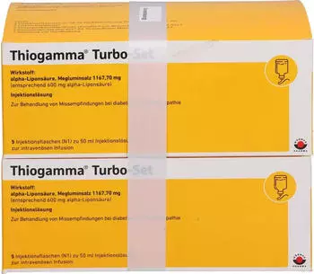 Thiogamma Turbo Set Inj.-Fl. (2 x 5 x 50 ml)