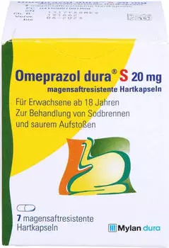 Omeprazol S 20 mg Kapseln magensaftresistent (7 Stk.)