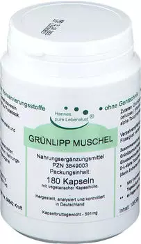 Gruenlipp Muschel Extrakt Vegi Kapseln (180 Stk.)