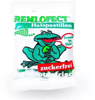 Remlofect Halspastillen zuckerfrei Eukalyptus Frisch (50 g)