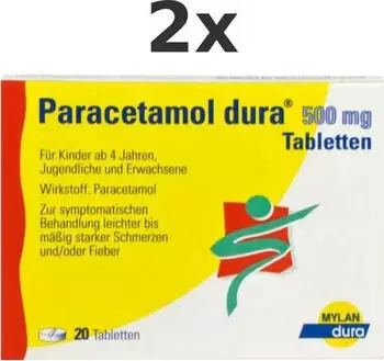Paracetamol 500 mg Tabletten (20 Stk.)