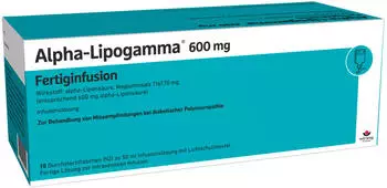 Alpha Lipogamma 600 mg Fertiginfusionsdurchstechflaschen (10 x 50 ml)