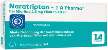 Naratriptan bei Migr&auml;ne 2,5 mg Filmtabletten (2 Stk.)
