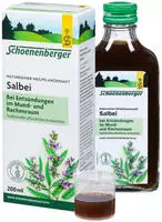 PZN-DE 00700105, Schoenenberger Naturreiner Heilpflanzensaft Salbei 200 ml,