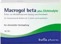Macrogol beta plus Elektrolyte Pulver 10 St