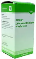 Acoin-lidocainhydrochlorid 40 Mg/ml L&ouml;su 5X50 ml