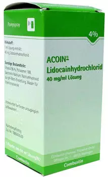 Acoin Lidocainhydrochlorid 40 mg/ml L&ouml;sung (5 x 50 ml)
