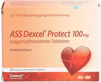 ASS DEXCEL Protect 100 mg magensaftresistente Tabletten (100 Stk.)