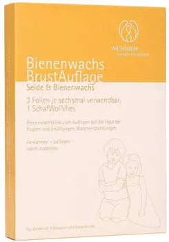 Bienenwachs Brustauflage Schaf/Woll/Vl. Wachsw. (3 Stk.)