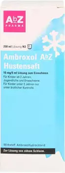 Ambroxol AbZ Hustensaft 15mg/5ml L&ouml;sung zum Einnehmen (250 ml)