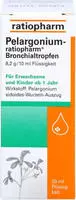 Pelargonium ratiopharm Bronchialtropfen 20 ml