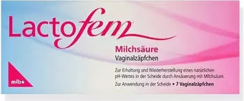 Lactofem Milchs&auml;ure Vaginalz&auml;pfchen (7 Stk.)