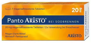 Panto Aristo bei Sodbrennen 20 mg magensaftresistente Tabletten (7 Stk.)