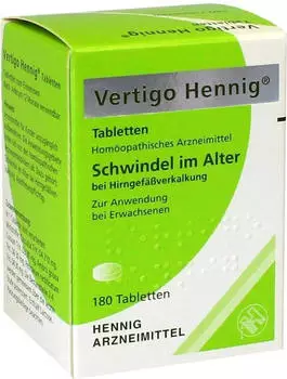 Vertigo Hennig Tabletten (180 Stk.)
