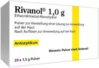 PZN-DE 10056639, DERMAPHARM Rivanol 1,0 g Pulver 20 St