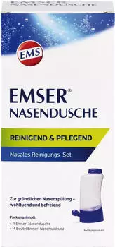 Emser Nasendusche mit 4 Beuteln Nasenspülsalz