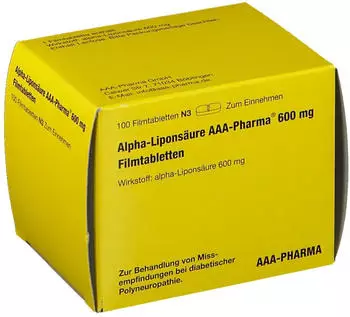 Alpha Lipons&auml;ure 600 mg Filmtabletten (100 Stk.)