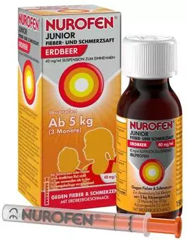 Nurofen Junior Fieber-u. Schmerzsaft Erdbeere 40mg/ml (150 ml)
