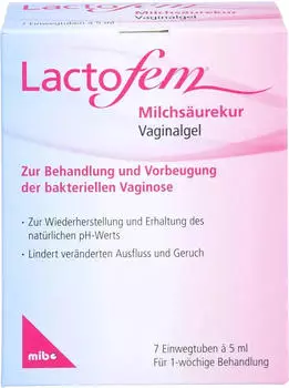 Lactofem Milchs&auml;urekur Vaginalgel (7x5ml)
