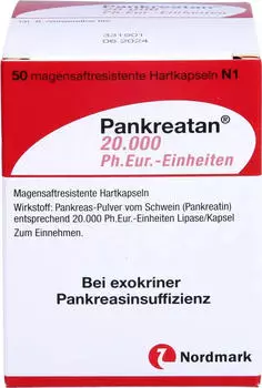 Pankreatan 20.000 Ph.eur.-Einheiten magensaftresistente Hartkapseln