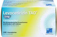 Levocetirizin TAD 5mg Filmtabletten 100 St