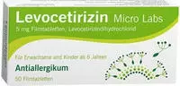 Levocetirizin Micro Labs 5 mg 50 St