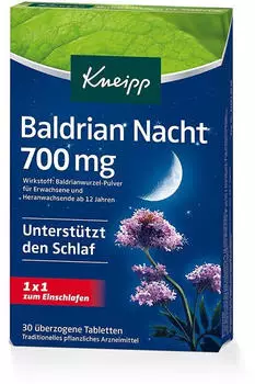 Baldrian Nacht 700mg Tabletten (30Stk.)