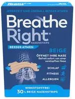 Besser Atmen Breathe Right Nasenpflaster Beige Gro&szlig; 30 St