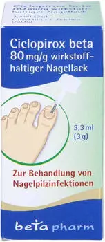 Ciclopirox beta 80mg/ml wirkstoffhaltiger Nagellack (3,3ml)