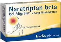 Naratriptan beta 2,5 mg 2 St