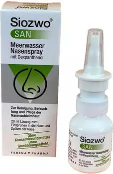 Siozwo San Meerwasser Nasenspray mit Dexpanthenol (20ml)