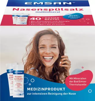 Emsan Nasensp&uuml;lsalz Beutel (40 x 2,5 g)