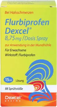Flurbiprofen Dexcel 8,75 mg/Dosis Spray Mundh&ouml;hle (15ml)