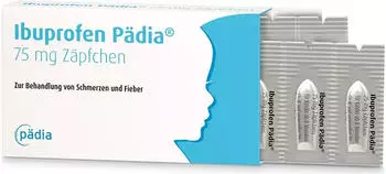 Ibuprofen P&auml;dia 75mg Z&auml;pfchen (10 Stk.)