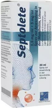 Septolete 1,5mg/ml + 5mg/ml Spray zur Anwendung in der Mundh&ouml;le (30ml)