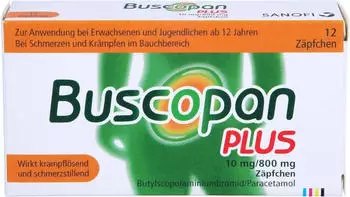 Buscopan plus 10mg/800mg Suppositorien (12 Stk.)