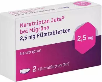 Naratriptan Juta bei Migr&auml;ne 2,5mg Filmtabletten (2 Stk.)